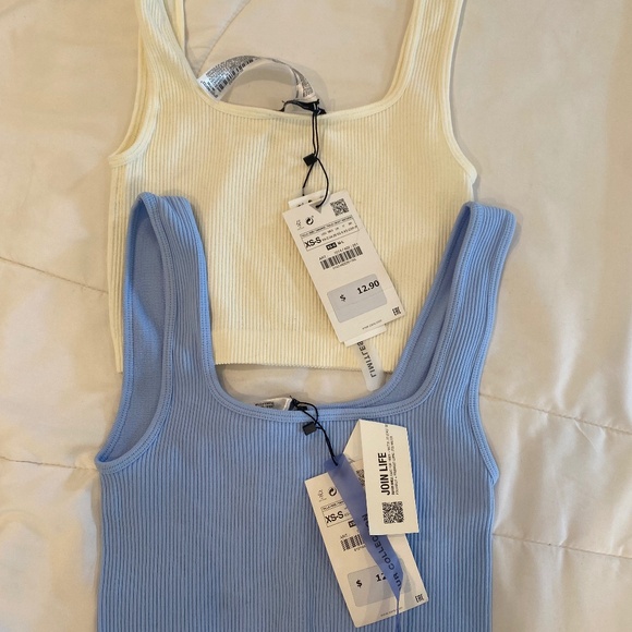 NWT! Zara Cropped Tank Set - Picture 1 of 1